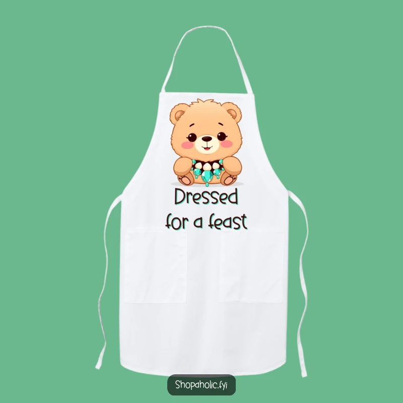 Funny Bear Fashion Apron - Cook and Glam Up Your Style