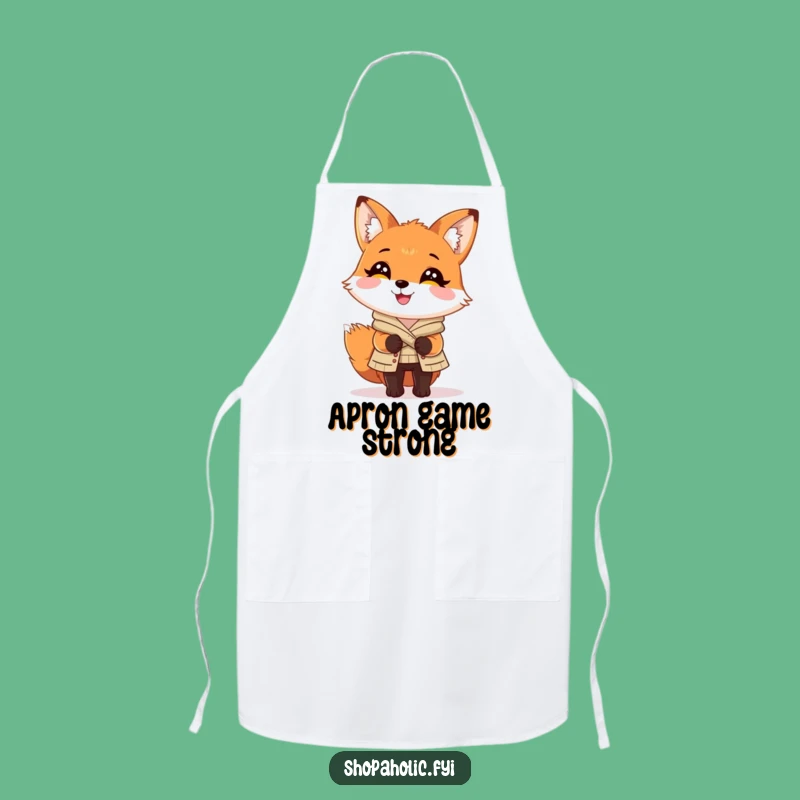 Funny Fox Fashion Apron: Chic Chef Fox, Perfect Kitchen Gift
