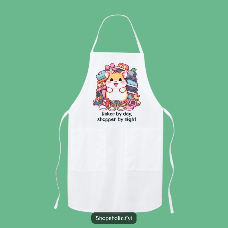 Funny Hamster Shoe Apron: Cheerful Fashionista Kitchen & Style Wear, Gift