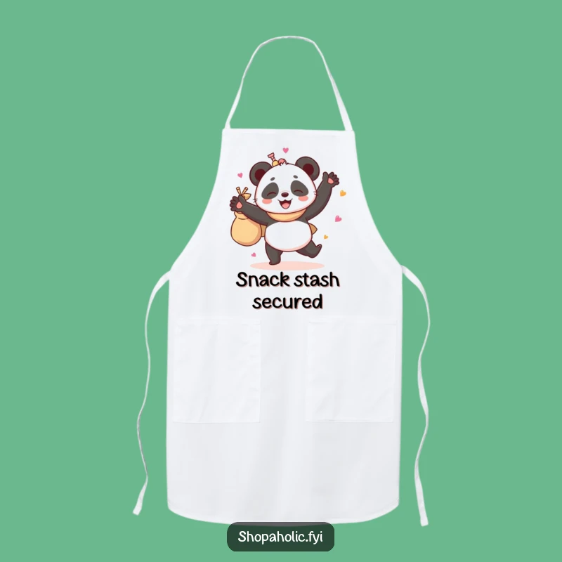 Funny Panda Dancing Apron - Giggling Chef Goodies Kitchenwear - Gift