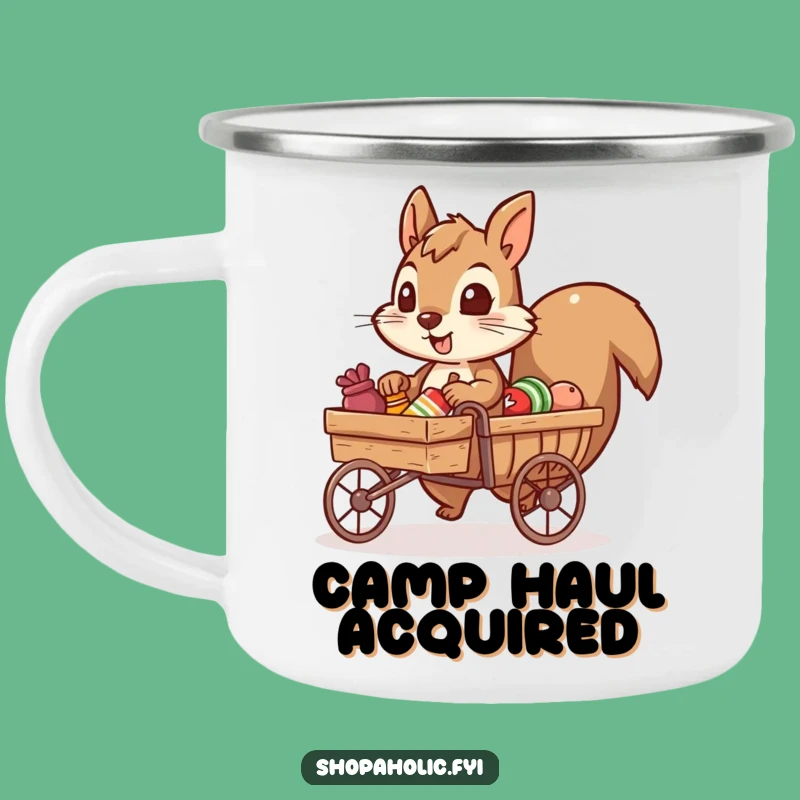 Funny Squirrel Campfire Mug: Sip Your Adventure with Hilarious Drive