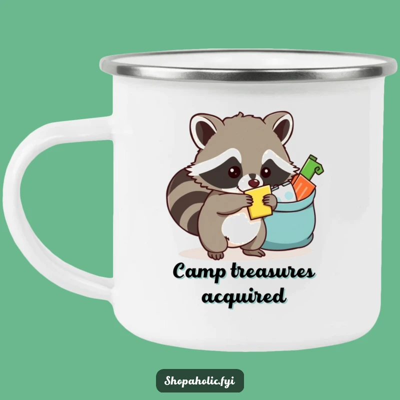 Funny Raccoon Camp Stash Mug - For the camper who loves to collect!