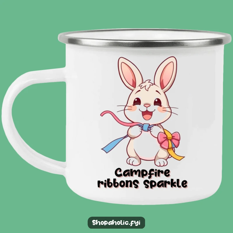 Funny Bunny Camping Mug: Outdoor Celebration Mug, Unique & Funny Gift