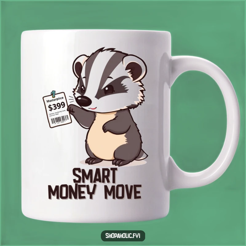 Funny Badger Bargain Hunter Mug - Perfect Gift for Savvy Shoppers