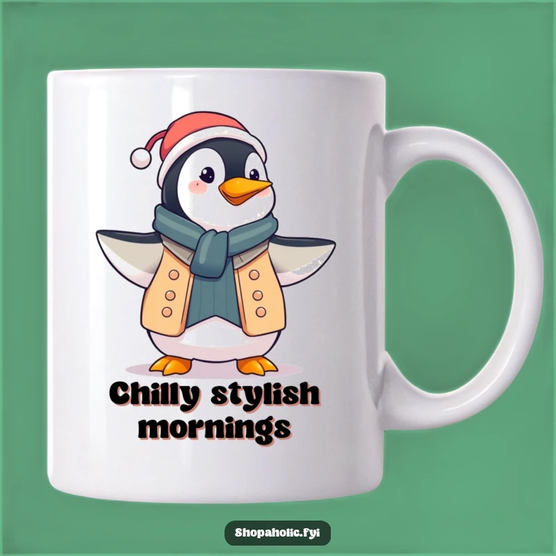 Funny Penguin Fashion Mug: Proud Dresser Makes a Perfect Gift