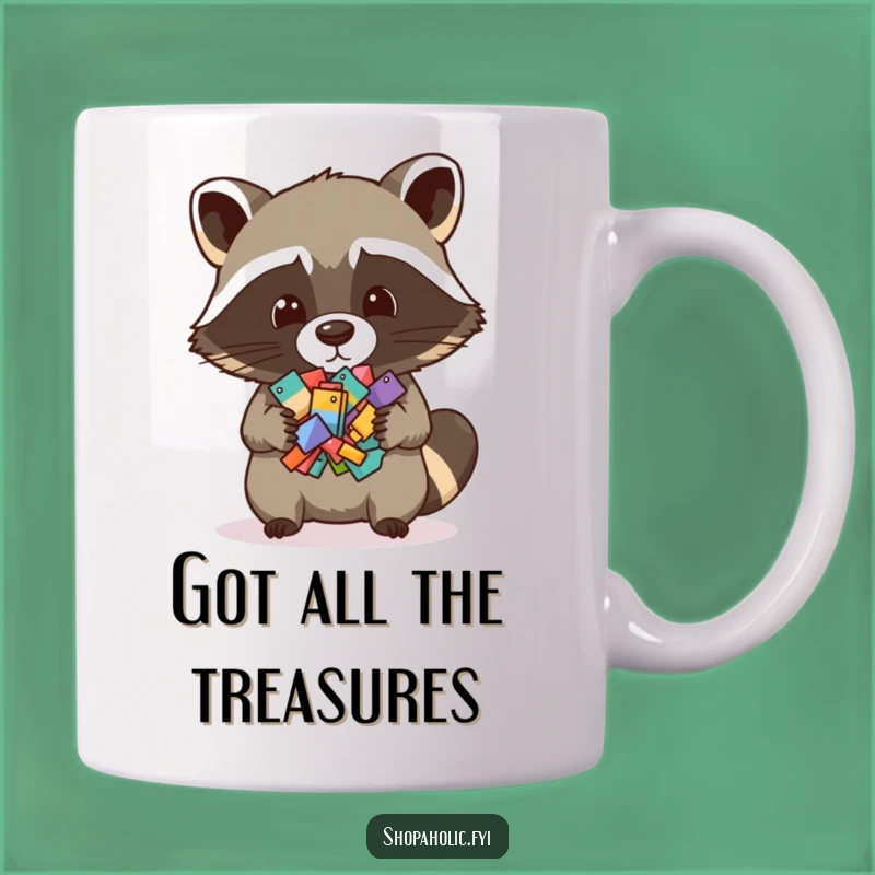 Funny Raccoon Collector Mug: Hoarder Humor Gift!