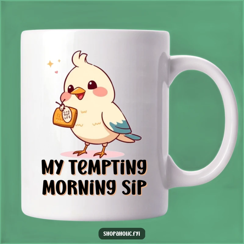 Funny Bird Pointing Mug - Hilarious Deal Hunter Gift for Shoppers