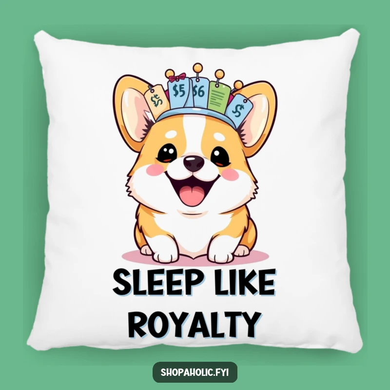 Comfy Funny Corgi Pillow: Adorable Royal Pup for Hilarious Home Decor