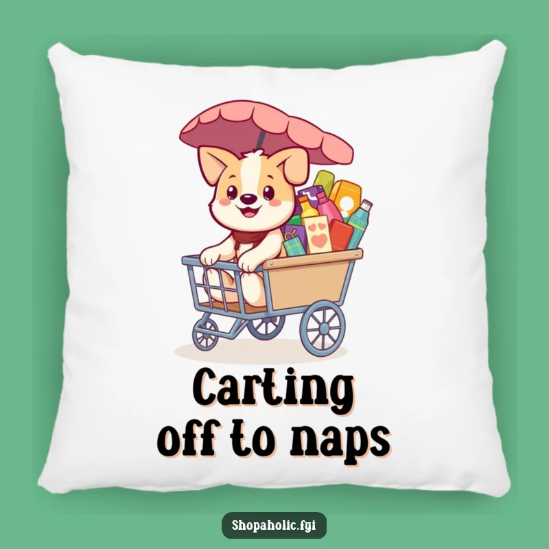 Funny Dog Pillow: Cozy Comfort with a Happy Hauler Accent