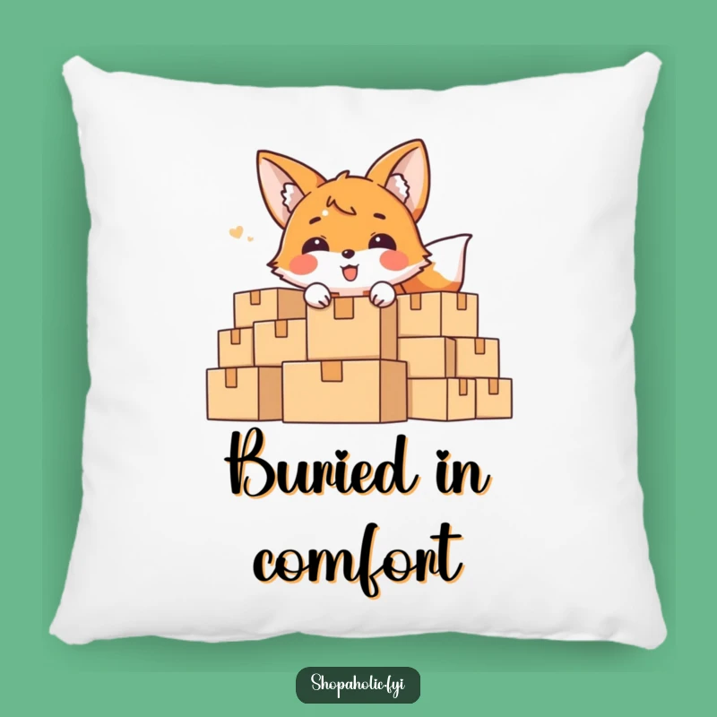 Funny Fox Hider Pillow: Delighted Cushion for Comfort, Perfect Gift