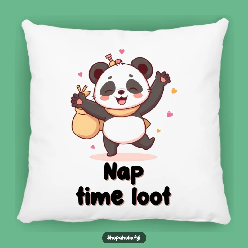 Funny Giggling Panda Pillow - Cozy Goodies Cushion - Hilarious Gift