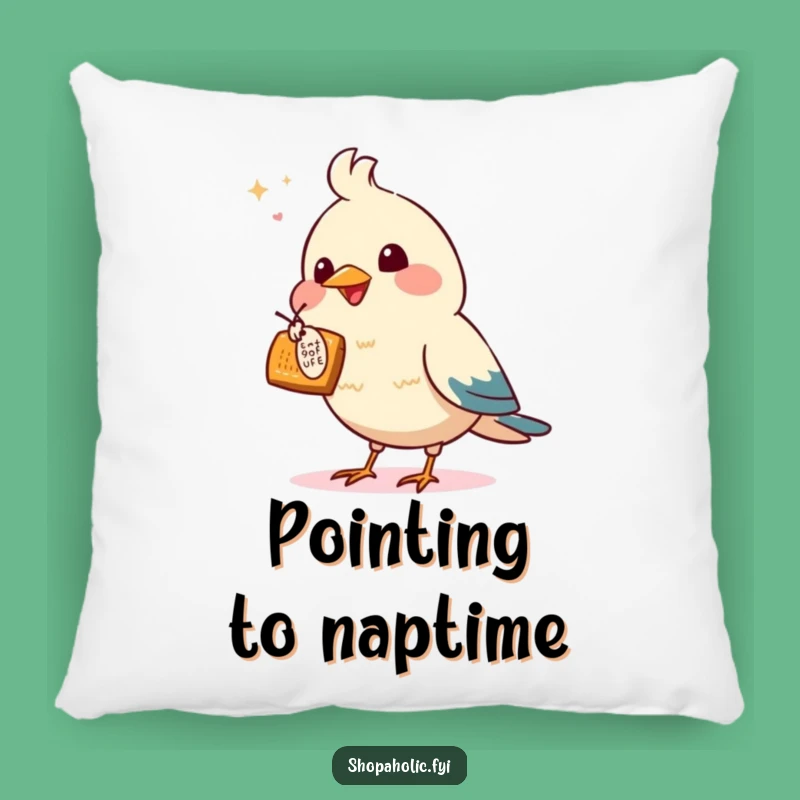 Funny Bird Offer Pillow - Cozy Accent for Bargain Hunters
