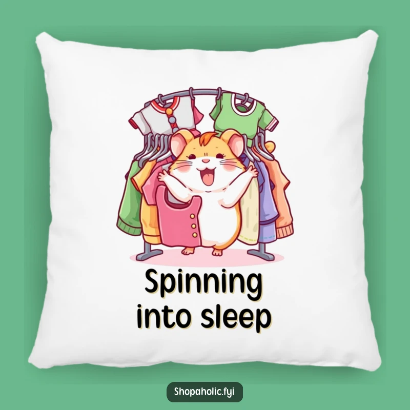 Funny Hamster Pillow: Cozy Spinning Shopper Cushion, Perfect Gift