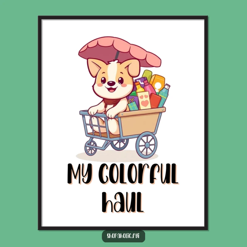 Funny Dog Digital Art Print: Instant Shopping Fun for Your Walls