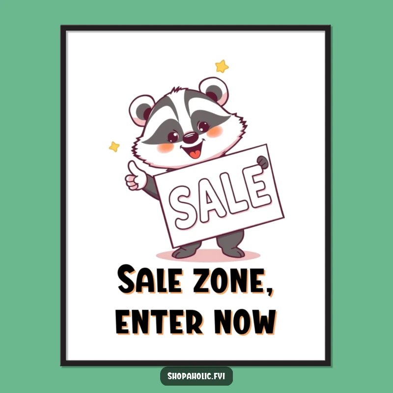 Funny Badger Sale Hunter Digital Art - Instant Excitement for Your Walls