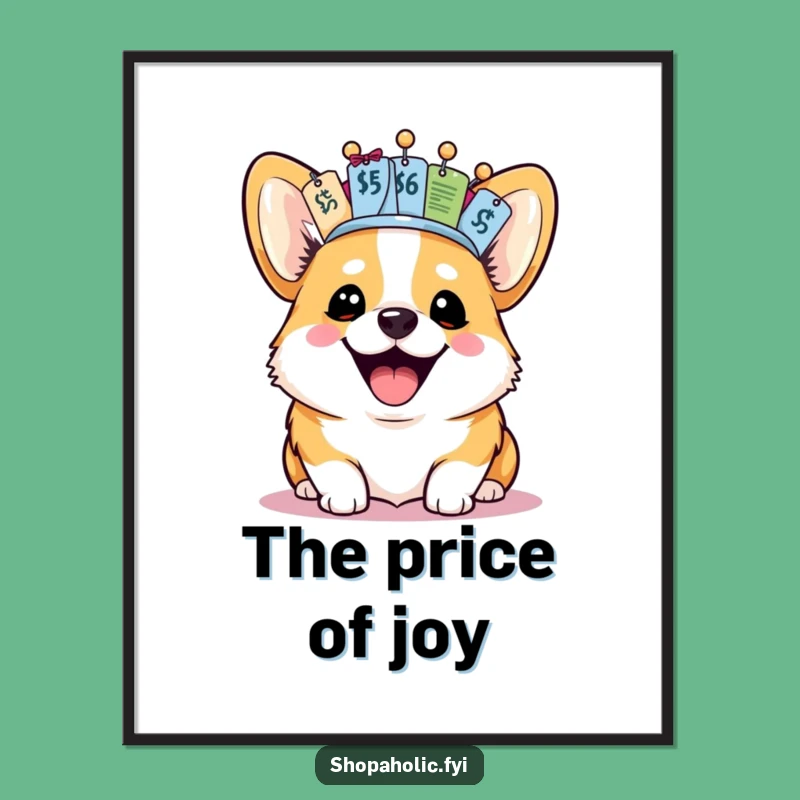 Funny Corgi Digital Art: Hilarious Printable Decor for Royal Dog Homes