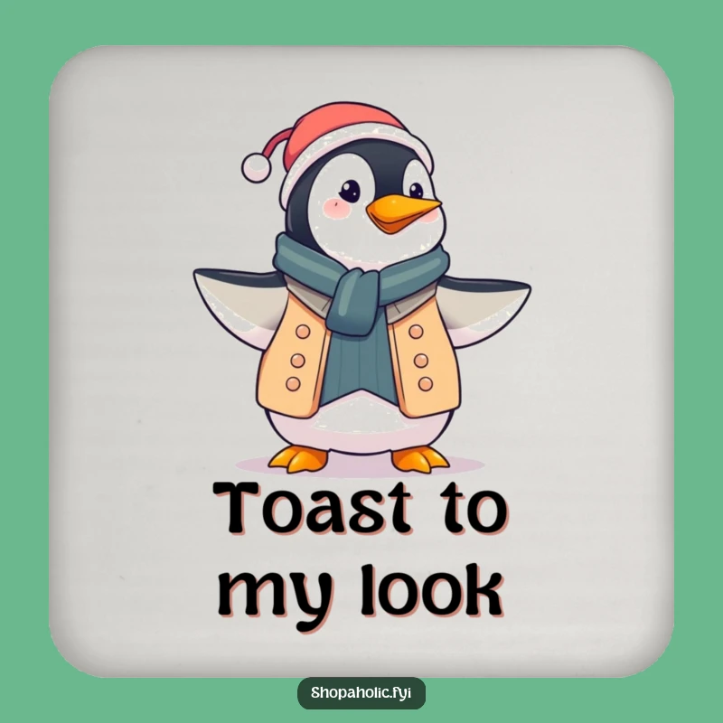 Funny Penguin Coaster: Fashion Flair Protects Your Surfaces