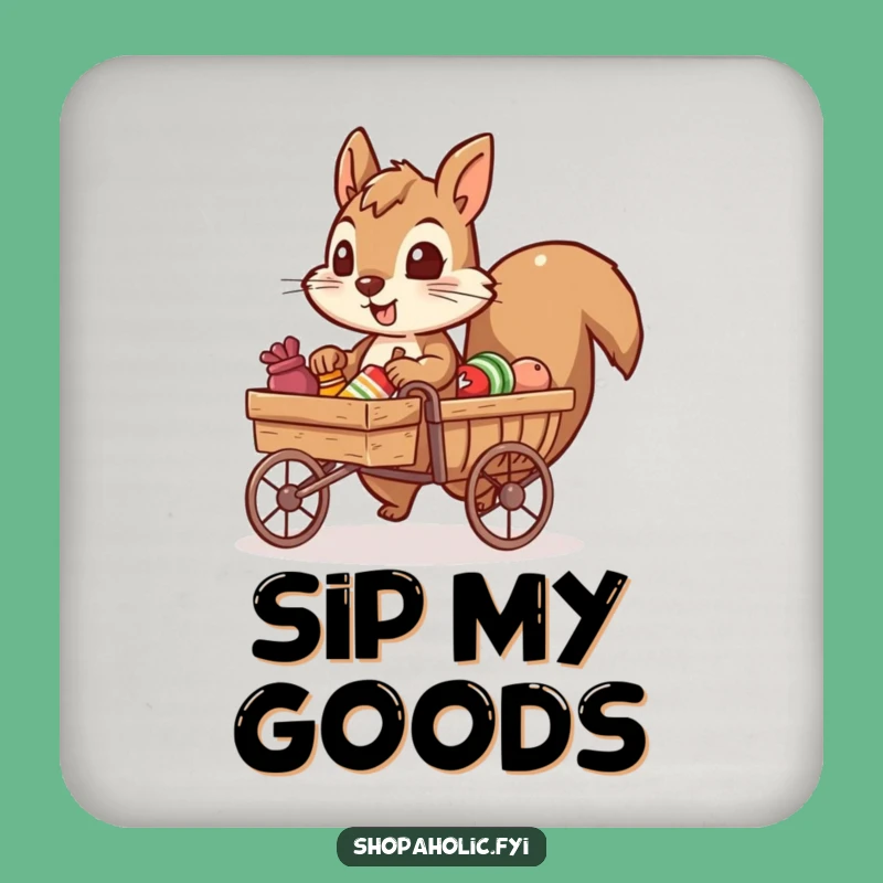 Funny Squirrel Coaster Set: Protect Surfaces with Hilarious Efficiency