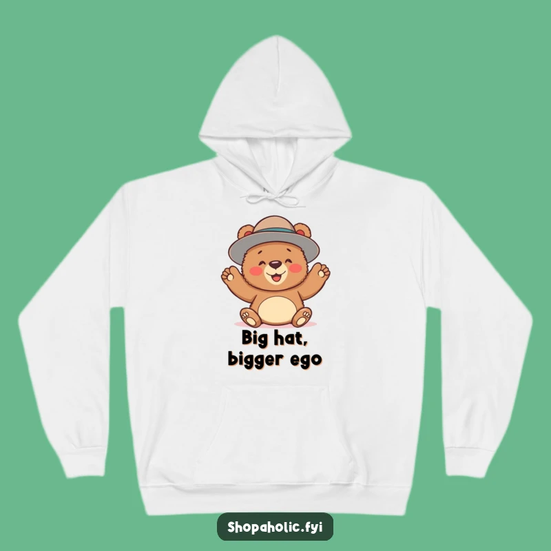 Cozy Funny Bear Hat Hoodie: Warm Style & Laughs!