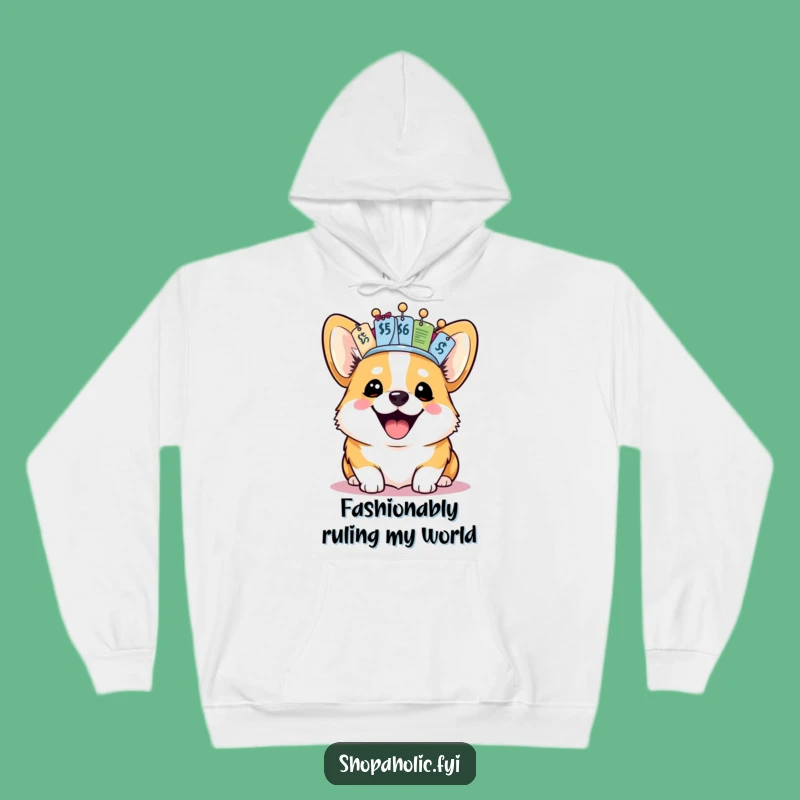 Cozy Funny Corgi Hoodie: Warm Snuggles with this Royal Pup's Hilarious Design