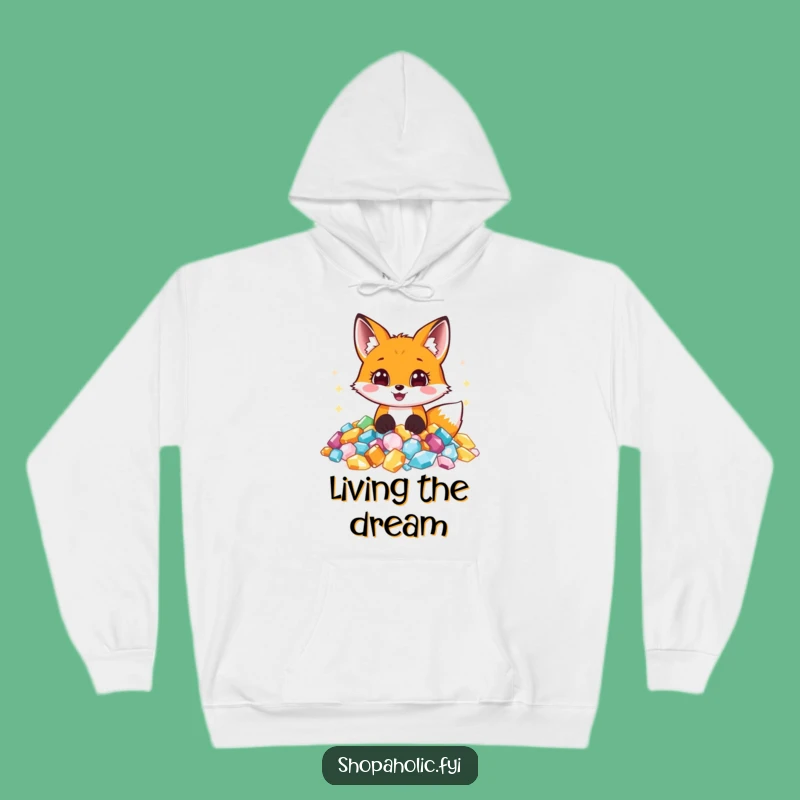 Cozy Funny Jewel Fox Hoodie - Warmth, Wonder, and Hilarious Comfort