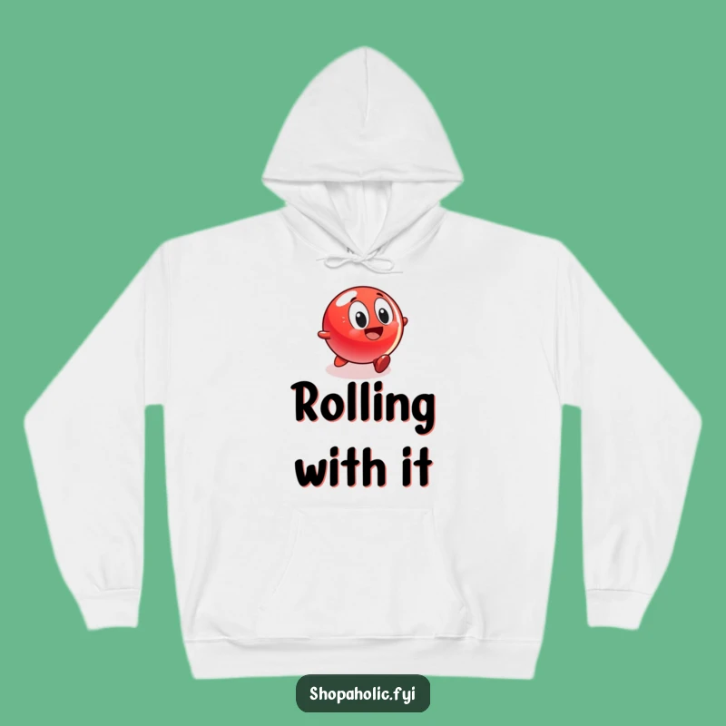 Funny Red Ball Hoodie - Cozy Excitement & Hilarious Gift!