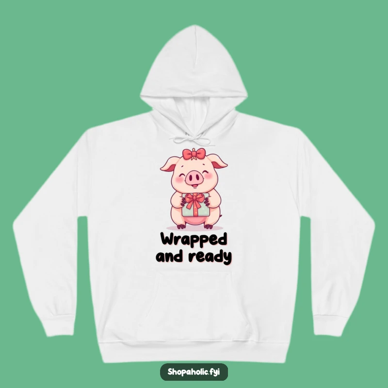 Funny Pig Hoodie: Cozy Swine's Gift Comfort, A Warm Funny Hoodie for Gift Enthusiasts