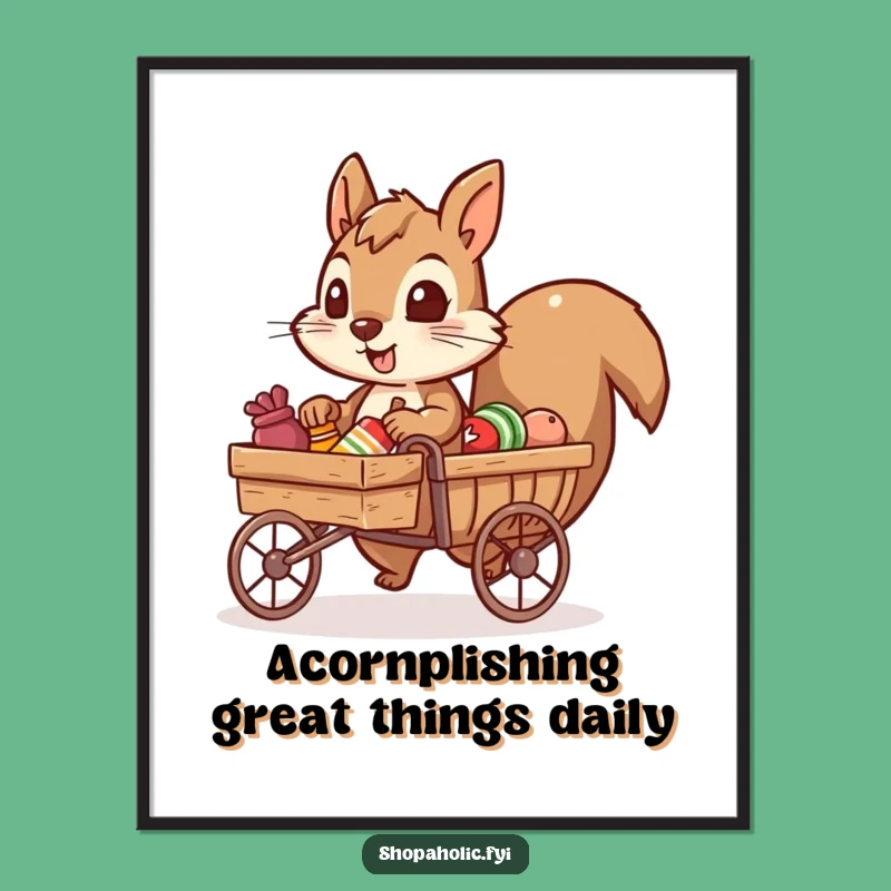 Free Printable Squirrel Wall Art: Funny Downloadable Decor for the Ambitious!