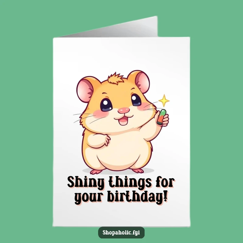 Free Printable Hamster Birthday Card: Funny Downloadable Gift for Laughs
