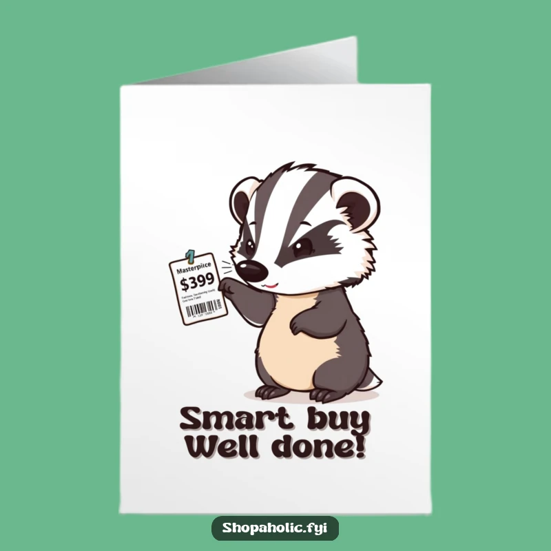 Free Printable Congrats Card: Badger's Smart Find, Your Downloadable Deal!