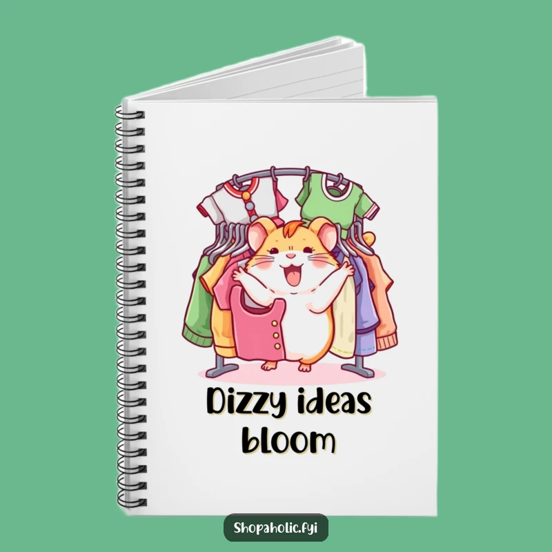 Funny Hamster Notebook: Spinning Shopper for Fashion Ideas