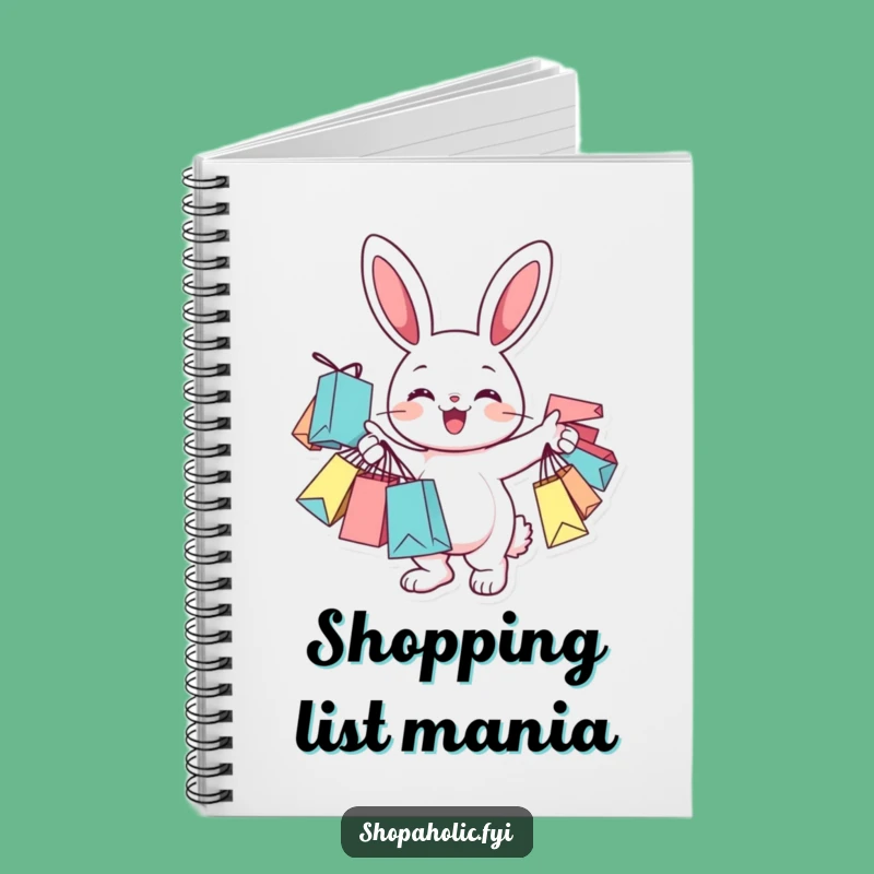 Funny Bunny Shopper Notebook: Cheerful List for Finds, Perfect Gift