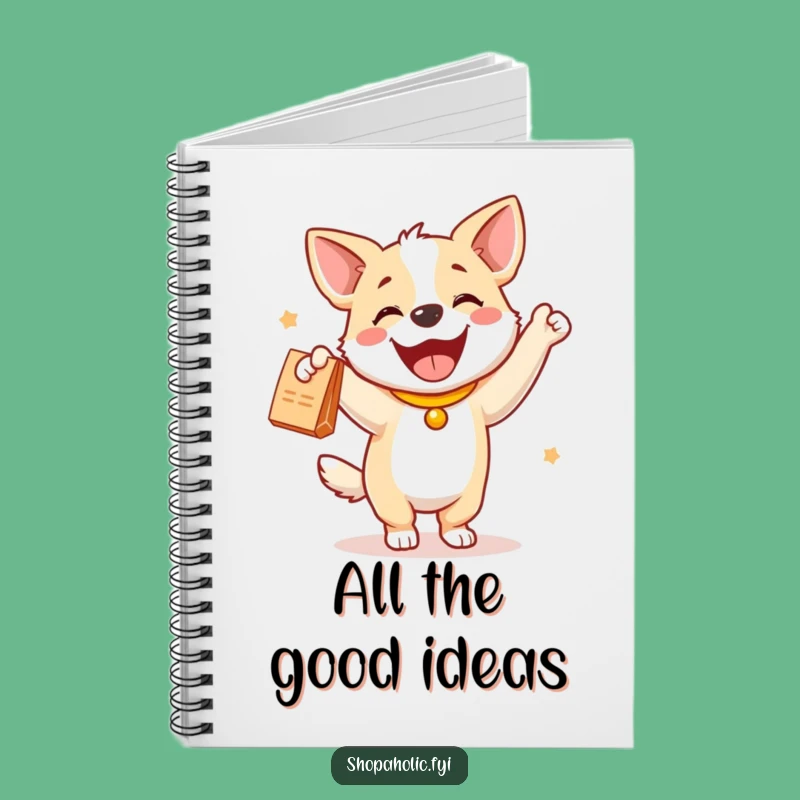 Funny Dog Shopping List Notebook - Jot down joys with this funny gift!