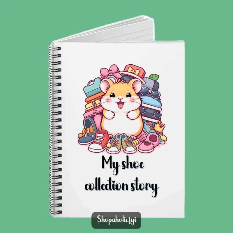 Funny Hamster Shoe Notebook: Cheerful Fashionista Journal, Perfect Gift