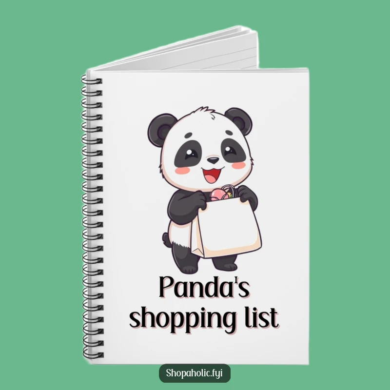 Funny Notebook: Panda Shopping Bag Journal, Hilarious Shopper Diary