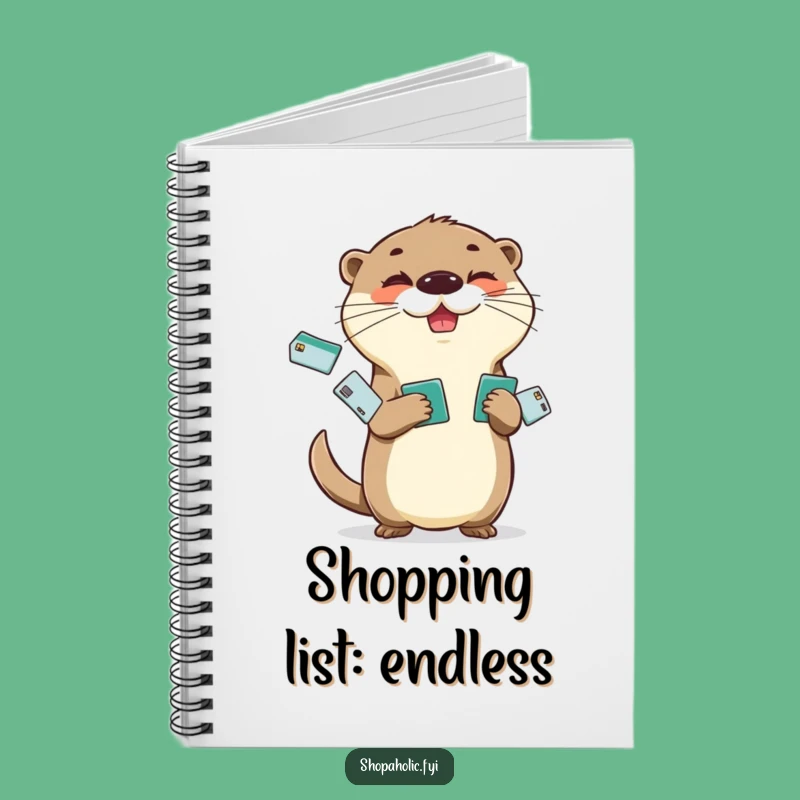 Funny Otter Credit Card Notebook: Juggling Otter Journal, Perfect Writing Gift