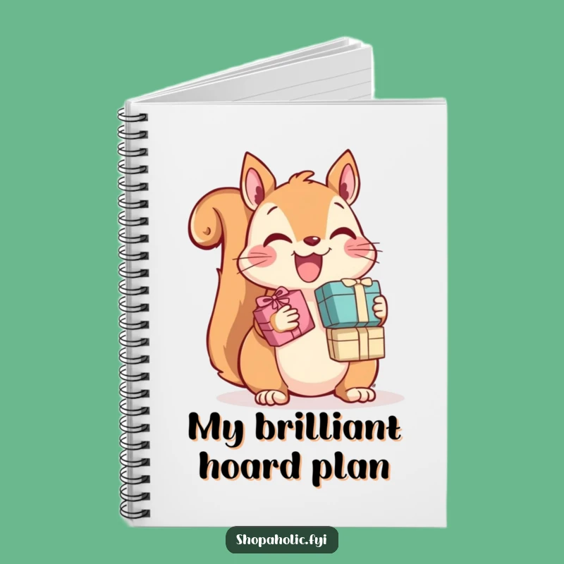 Funny Squirrel Notebook: Jot Down Ideas with Cute Gift Art, Perfect Funny Gift