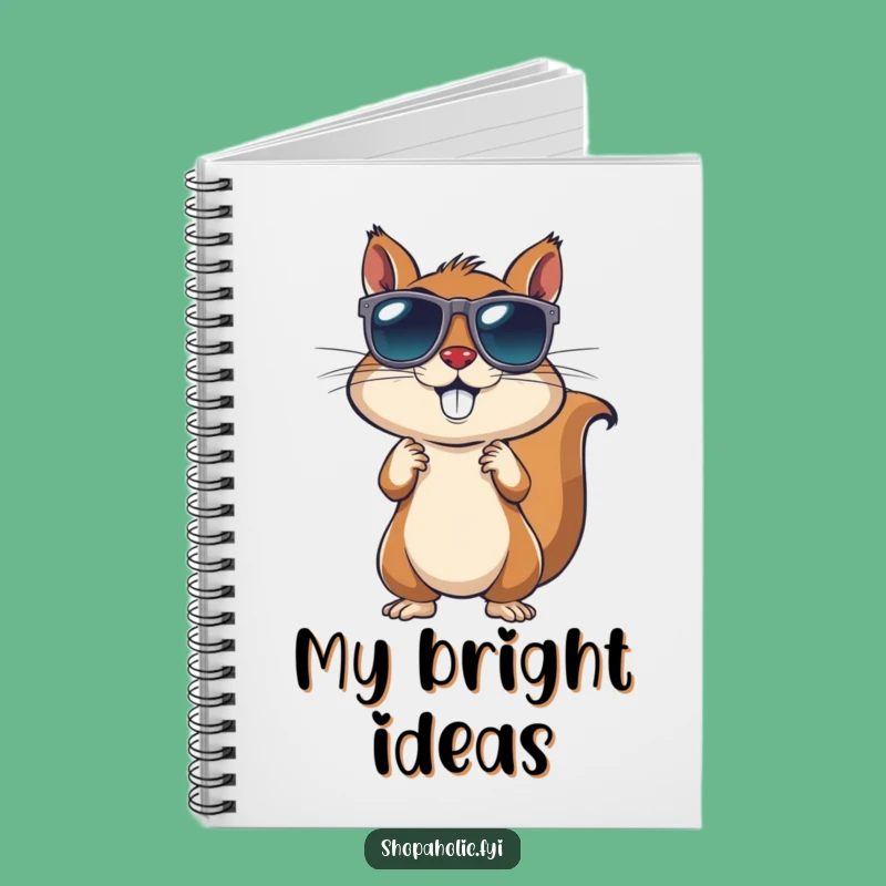 Funny Squirrel Sunglasses Notebook: Energetic Style Journal, Perfect Gift