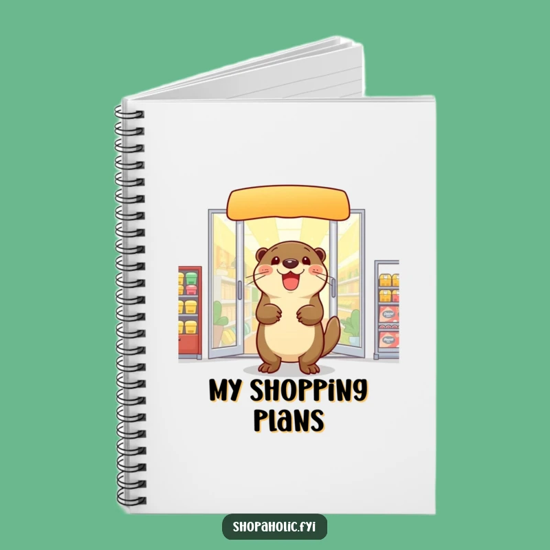 Funny Otter Notebook: Delighted Shopper for Your Ideas