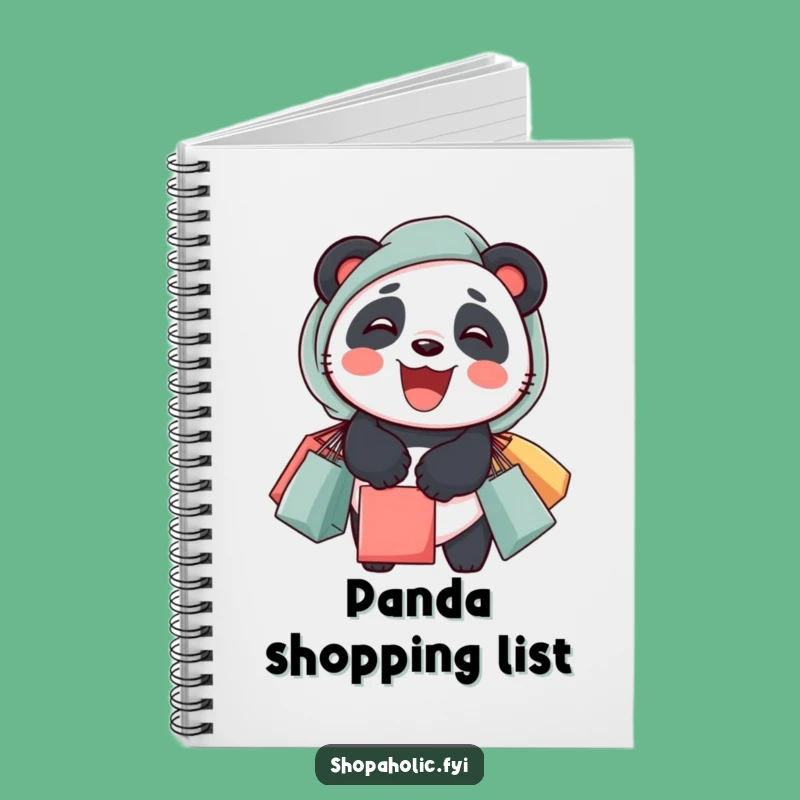 Funny Panda Shopping Notebook: Jot Down Deals With Cheerful Style