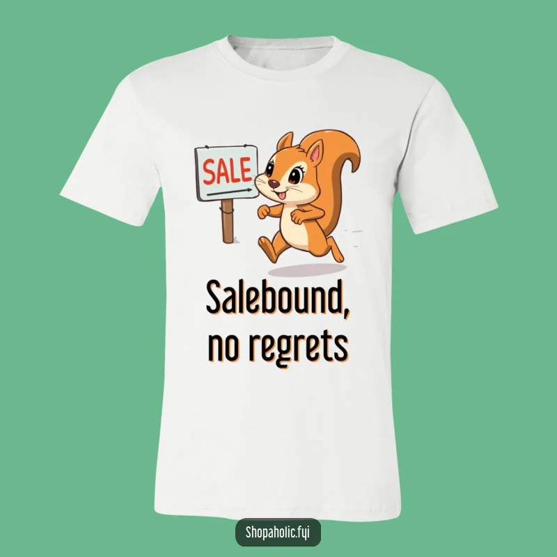 Funny Squirrel Sale Sprint T-Shirt - The ultimate funny gift for determined shoppers!