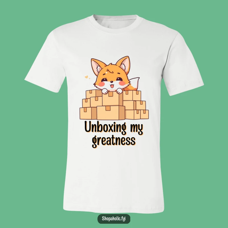 Funny Fox Hider T-Shirt: Delighted Peeking Character Design, Perfect Gift
