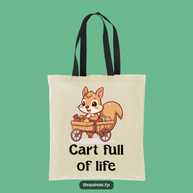Funny Squirrel Haul Tote Bag: Carry Your Goods with Hilarious Style