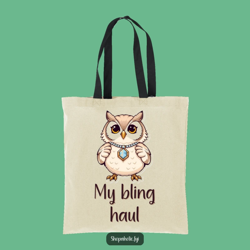 Funny Owl Jewelry Tote Bag: Proud Accessory Carry-All, Perfect Gift