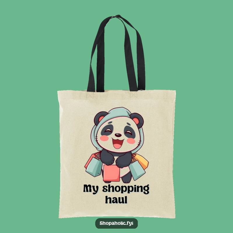 Funny Panda Shopping Tote Bag: Carry Your Haul With Hilarious Style