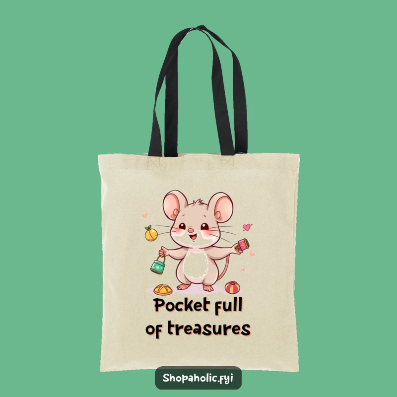 Funny Mouse Juggling Tote Bag - Carry Your Treasures with Delight